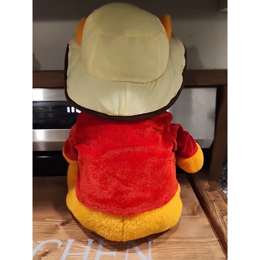 Winnie The‎ Pooh Plush Bear Safari Hat  Red Shirt 18